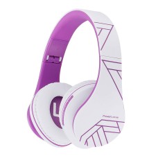 Belaidės ausinės PowerLocus P2 (balta-violetinė)