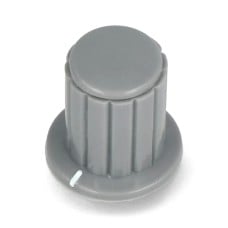 Potentiometer knob gray - 4/12mm