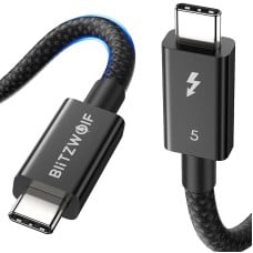 BlitzWolf BW-HDC8 240W USB-C to USB-C cable, 0..5m (black)
