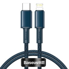Baseus High Density Braided kabelis Type-C į Lightning PD 20W 2m - Mėlynas