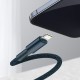 Baseus High Density Braided kabelis Type-C į Lightning PD 20W 2m - Mėlynas