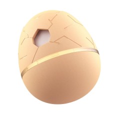 Cheerble Wicked Egg Interactive Pet Toy - Apricot color