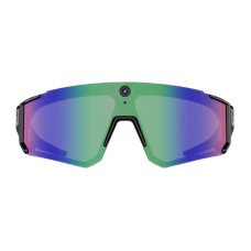 Colmi V06 AI Sports Sunglasses (Black with Blue Lenses)