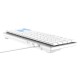 Wireless mechanical keyboard Dareu EK868 Bluetooth - white blue
