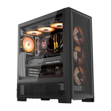 DarkFlash AIRNOVA computer case (black) + 3 fans