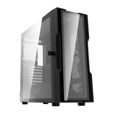 DARKFLASH DK431 stiklinis kompiuterio korpusas (juodas)