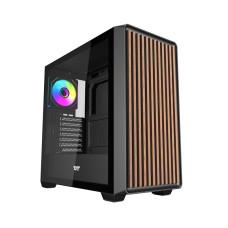 Darkflash DS900WD ATX computer case (black) + 4 fans