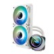 Darkflash DX240 V2.6 PC vandens aušinimas ARGB 2x 120x120 (balta)