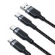 Cable USB Multi-Use Joyroom S-1T3018A18 3w1 / 3.5A / 2m  (black)