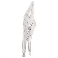Long Nose Locking Pliers 9" Deli Tools EDL20015B - silver