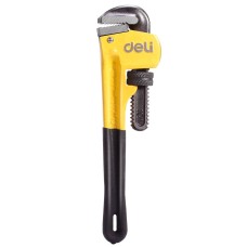 Pipe Wrench 10" Deli Tools EDL2510 - yellow