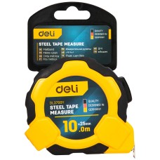 Deli Tools measuring tape EDL3799Y, 10m / 25mm yellow 
