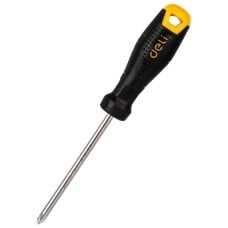 Philips Screwdriver PH2x100mm Deli Tools EDL626100 - black