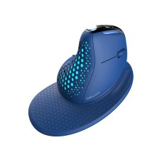 Belaidė ergonominė pelė Delux M618XSD BT+2.4G RGB - mėlyna