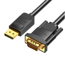 DisplayPort į VGA kabelis 1.5 m ventiliacijos HBLBG (juodas)