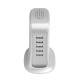 Dudao A5EU 5x USB įkroviklis + maitinimo laidas (baltas)