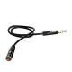 Dudao L11S 3.5mm AUX garso prailginimo kabelis 1m - Juodas