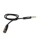 Dudao L11S 3.5mm AUX audio extension cable 1m - Black