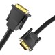 DVI(24+1) į VGA kabelis 1.5 m ventiliacija EABBG (juodas)