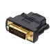 Vention DVI (24+1) kištukas - HDMI lizdas adapteris ECDB0 - Juodas