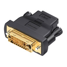 Vention DVI (24+1) plug - HDMI socket adapter ECDB0 - Black