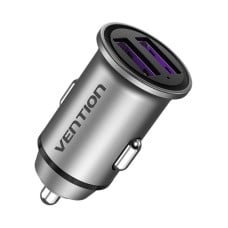 Vention automobilinis įkroviklis 2x USB 30W - pilkas