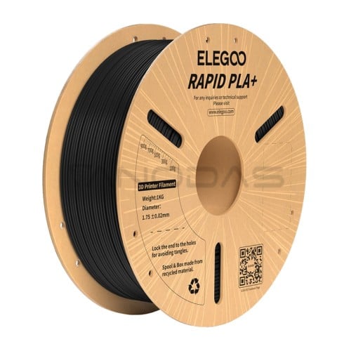 ELEGOO Rapid PLA+ Filament (Black)  ELEGOO Rapid PLA+ Filament (Black)