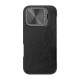 Etui Nillkin Qin Prop Leather iPhone 16 (Czarny)