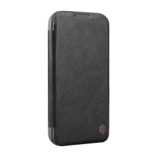 Etui Nillkin Qin Prop Leather iPhone 16 Pro (Czarny)