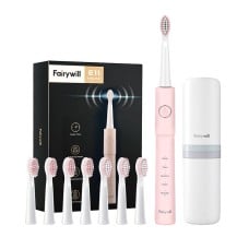 Sonic toothbrush with head set and case FairyWill FW-E11 - pink