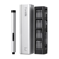 Fanttik E1 Max 3.7V (sidabrinis) elektrinių atsuktuvų rinkinys