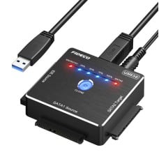 FIDECO PL06 HDD/SSD adapteris su klonavimo funkcija (USB 3.0, SATA/IDE)