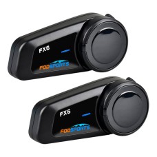 Fodsports FX6 motociklo domofonas, dviejų komplektų (juodas)