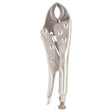 Curved Jaw Locking Pliers 7" Deli Tools EDL2001-7 - silver