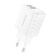 Foneng EU53 2xUSB-A, 2.4A network charger (White) + USB-A toLightning cable