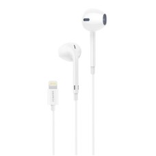Wired headphones lightning Foneng T28 iPhone - white
