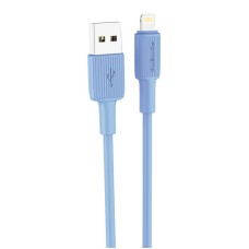Foneng X100 USB-A ir Lightning kabelis 2.4A, 1.2m (mėlynas)
