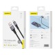 Foneng X112 USB-A ir Lightning kabelis 2.4A, 1m (juodas)