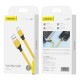 Foneng X96 USB-A į USB-C laidas 2.4A, 1m (geltonas)