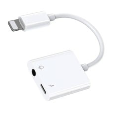 Garso adapteris Lightning / 3.5 mm Joyroom S - Y105 (baltas)