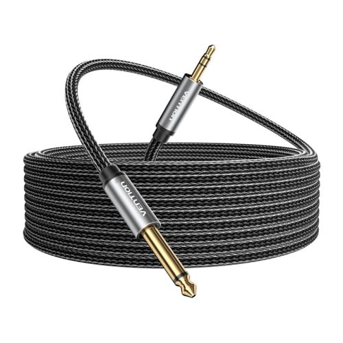 Audio cable mini jack 3.5mm male to jack 6.35mm male Vention BCYHF 1m  Audio cable mini jack 3.5mm male to jack 6.35mm male Vention BCYHF 1m