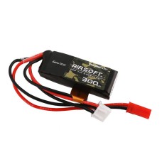 Gens ace 25C 3000mAh 2S2P 7.4V Saddle Airsoft Gun Lipo Battery with Mini Deans(T) Plug