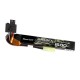 Gens ace G-Tech 25C 1500mAh 2S1P 7.4V Airsoft ginklo baterija su Mini Tamiya kištuku
