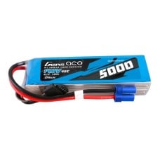 Gens ace G-Tech 5000mAh 14.8V 45C 4S1P Heli Lipo Battery with EC5 Plug