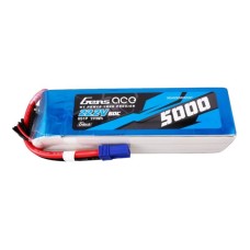 Gens ace G-Tech 5000mAh 22.2V 60C 6S1P Lipo Battery Pack with EC5 Plug
