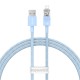 Greito įkrovimo kabelis Baseus Explorer USB su Lightning 2.4A 1M (mėlynas)