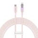 Fast Charging cable Baseus USB-C to Lightning - Explorer Series - 2m - 20W - pink