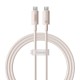Fast Charging cable Baseus USB-C to USB-C Habitat Series 1m 100W (pink)