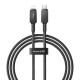Greito įkrovimo kabelis Baseus USB C TO IP 20A 1M (juodas)