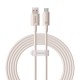 Greito įkrovimo kabelis Baseus USB į USB-C Habitat Series 2m 100W (rožinis)